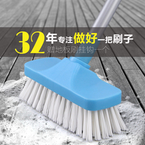 Long handle thickened bristle floor brush Bathroom Toilet wall Kitchen Bathroom tile cleaning brush Outdoor floor brush