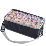 Вместительный и большой маркер, сумка-органайзер, портативная коробка для хранения, система хранения, сумка на одно плечо, сумка для хранения, 168 цветов, 262 шт