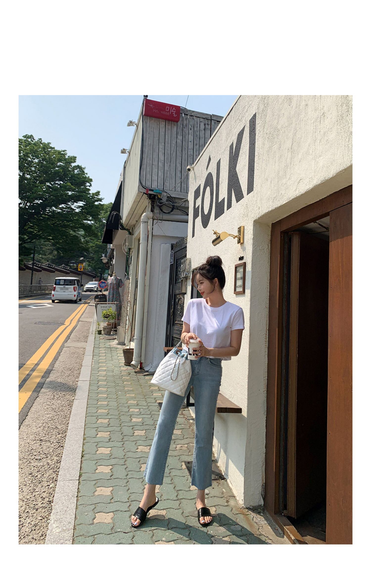 浅蓝色直筒牛仔裤女夏2022年夏季薄款新款女士小个子八分九分裤子详情5