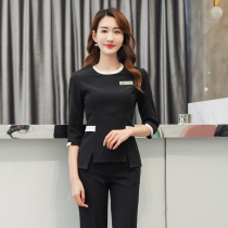 Beauty salon work clothes women autumn and winter New set high-end skin management health foot bath club beautician tooling