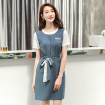 Beauty salon beautician work clothes women high-end summer fashion skin Management foot bath health center SPA dress