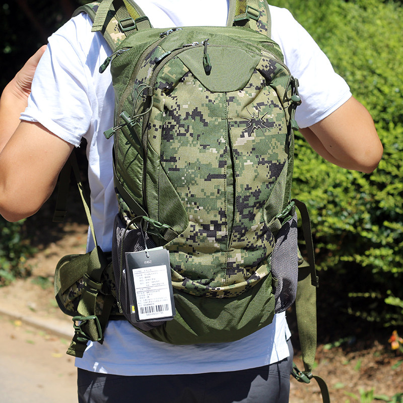 Climbing Bag Outdoor double shoulder bag hiking small Shoulder Bag Travel Bag Camouflak Waterproof male and female professional scapegoat system 28L