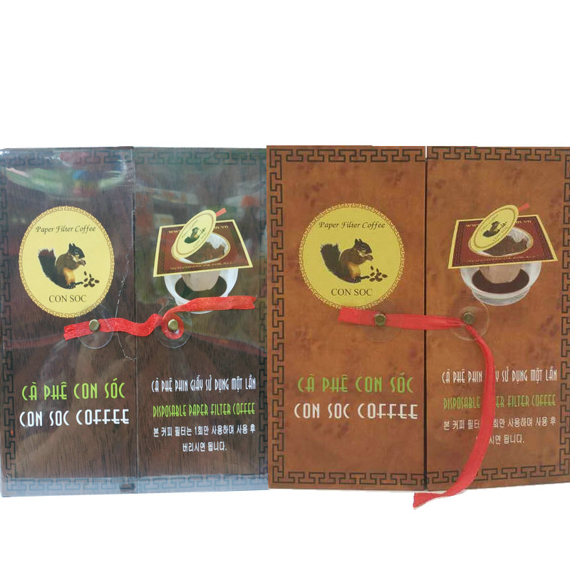 Vietnam original CON SOC squirrel hanging ear coffee powder 200g pure mellow filter paper drip coffee