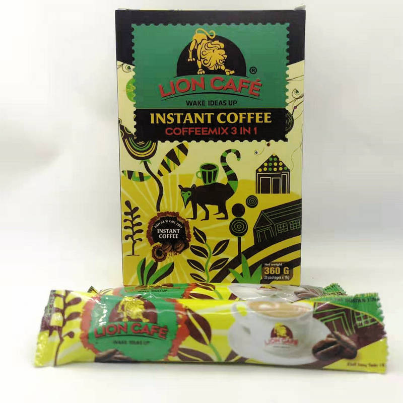 Vietnam Lion Lion King Aroma Three-in-one Coconut Taste Cat Shit Instant Coffee 360g (20x18g) Two boxes