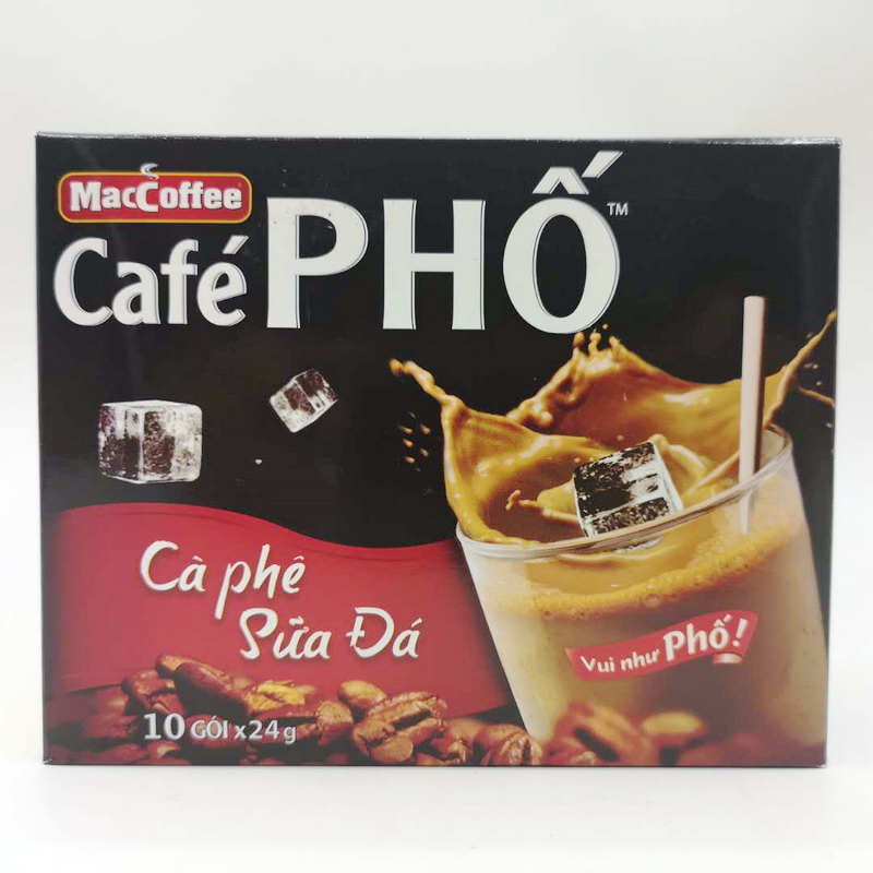 Vietnam MacCoffee Cafe PHO strong aroma three-in-one instant coffee 240g (24gx10) two boxes