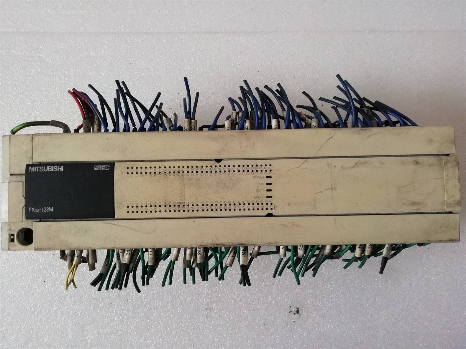 a Original second-hand Mitsubishi PLC programmable controller FX3U-128MT ES-A function intact bargain