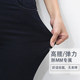 Oversized high-waisted buttoned black pencil pants elastic tight little feet slimming jeans for women Leiji fat mom pants