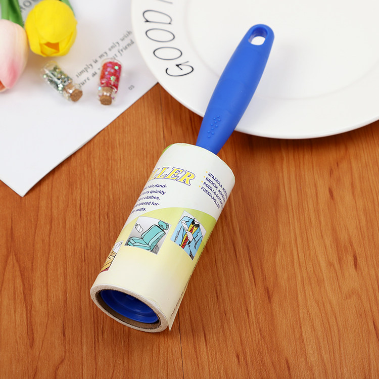Sticky hair roller dust removal roller sticky hair sticky duster dust removal paper tearable sticky dust paper 70 sheets with handle oblique tear