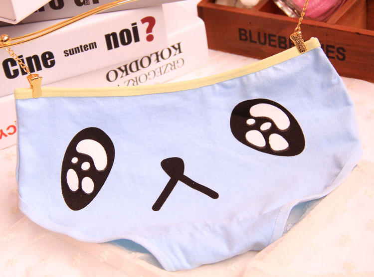 Quần lót nữ cotton eo thấp tóm tắt phim hoạt hình dễ thương biểu hiện đồ lót cotton cô gái đồ lót đồ lót vera