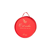 New Year Gift Box Packaging 2023 Year of the Rabbit Baked Snowflake Cookies Packaging Box Candy Snacks Gift Box Hug Bucket