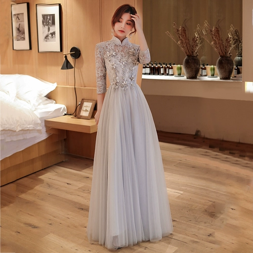 Кружевное демисезонное платье подружки невесты, длинное небольшое вечернее платье, юбка, цветочный принт, яркий броский стиль, по фигуре