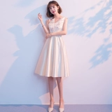 Платье подружки невесты, вечернее платье, летняя юбка, цвета шампанского, подходит для подростков