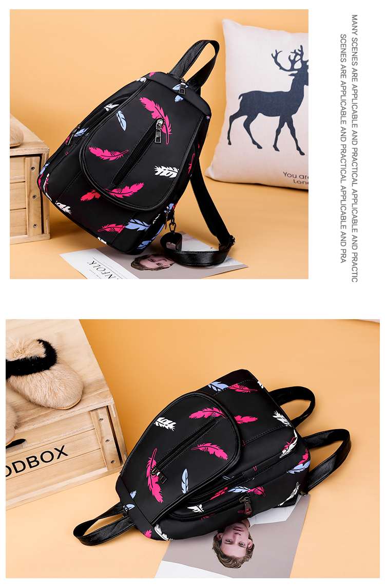 Ba lô nữ phiên bản Hàn Quốc 2019 mới thủy triều mini nữ Túi Messenger Túi vải Oxford ba lô sử dụng túi ngực - Ba lô cặp đi học nữ cấp 1