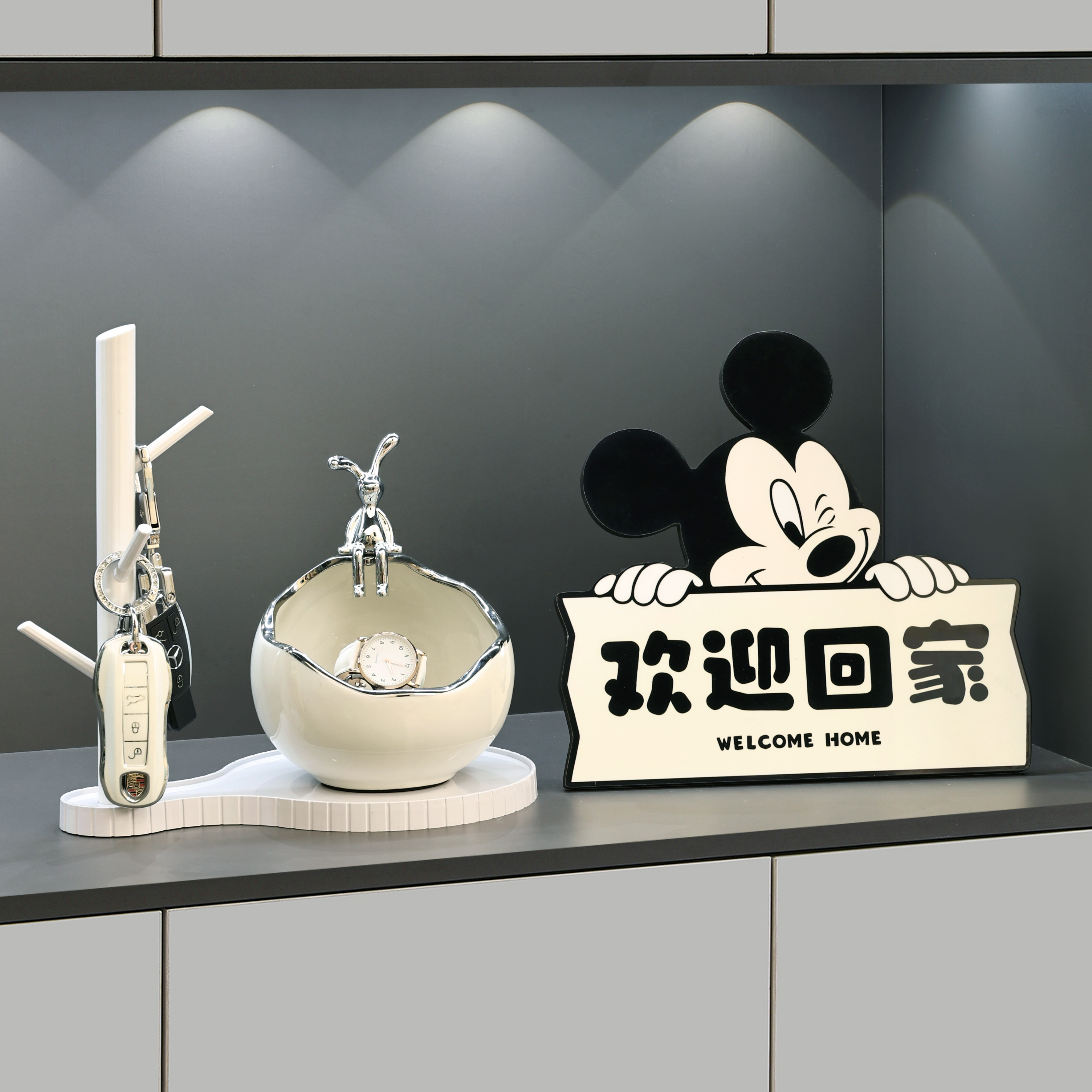 Добро пожаловать домой, хранение ключей, украшение крыльца, свет, роскошная высококачественная гостиная, украшение домашнего шкафа для обуви, домашний шкаф для телевизора