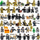 Military Building Blocks Hummer Car Jeep Assembly Special Forces Swat Mini Figures Educational Toys for Boys