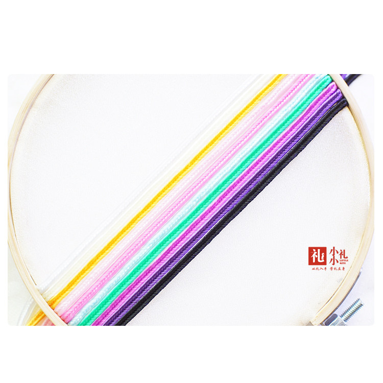 Red gift bird decorative belt French embroidery special handmade diy accessories material webbing edging with rolling edging ribbon