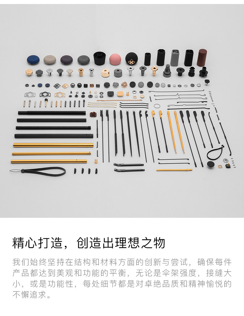 伞中宝马 蕉下 UPF50+防晒 五折晴雨伞 阻挡99%紫外线 图8