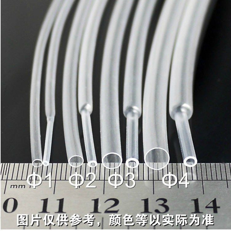 Heat shrinkable tube transparent environmental protection insulation tube diameter 1 2 3 4 5 6 7 8 9-50mm optional