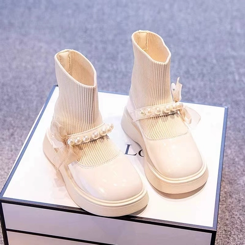 Туфли, носки, флисовая удобная обувь, осенние детские короткие сапоги, удерживающий тепло наряд маленькой принцессы, подходит для подростков