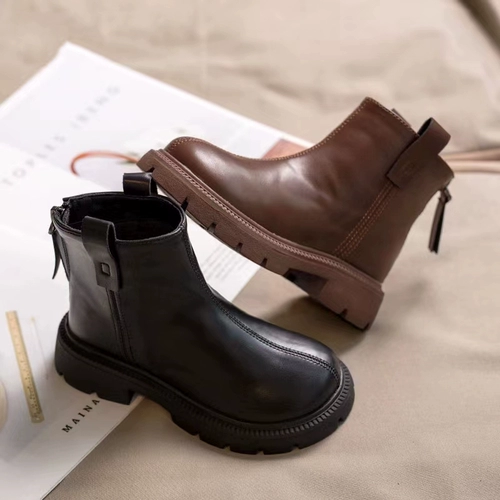 Martens, демисезонные ботинки, модные детские короткие сапоги, в западном стиле