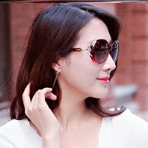 Sunglasses 2022 new wave womens senior feel big face bigotic riding drive Europe and America slim anti-UV glare