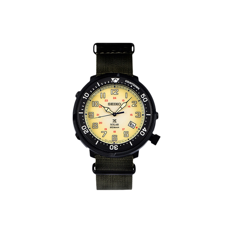 Seiko Seiko Watch Eco-Drive Canned Sports Diving Solar-Powered Diving Watch Quartz Men's Model Sbdj029J