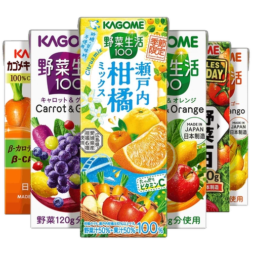 Kagome Cordy Fruit Fruit Meimei японские чистые фруктовые сок День питания фрукты, овощные овощные напитки паром Жакус Световые перерывы дикие овощи жизнь