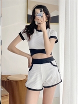 Net Red Wind Bathing Suit Three Sets Womens Slim Cover Split New Bubble Spa Sexy Pure Desire To Be A Conservative Student