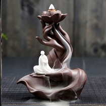 Tea table swing piece Desktop swing piece Furnishing Decoration Flush Home Office Handicraft Retro Incense Stove Back-back Living Room