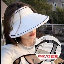 Bicycling sunscreen cap blow unturned net red outdoor sun hat Sun Hat Shade face Anti-UV summer windproof