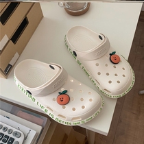 Hole Dongle Shoes Women 2022 New Thick Bottom Non-slip Soft Bottom Personality Hollowed-out Light Summer College Tide Sandals 100 hitch