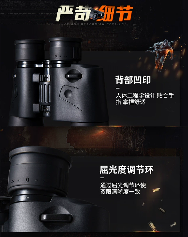 Ống nhòm PANDA tầm nhìn ban đêm ánh sáng yếu độ phân giải cao công suất cao không hồng ngoại 80P 8X40 ống nhòm nhìn xa 20km ống nhòm galileo