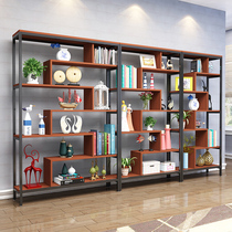 Modern minimalist bookshelf shelf shelf Bogu rack Living room multi-layer floor flower rack partition office display rack