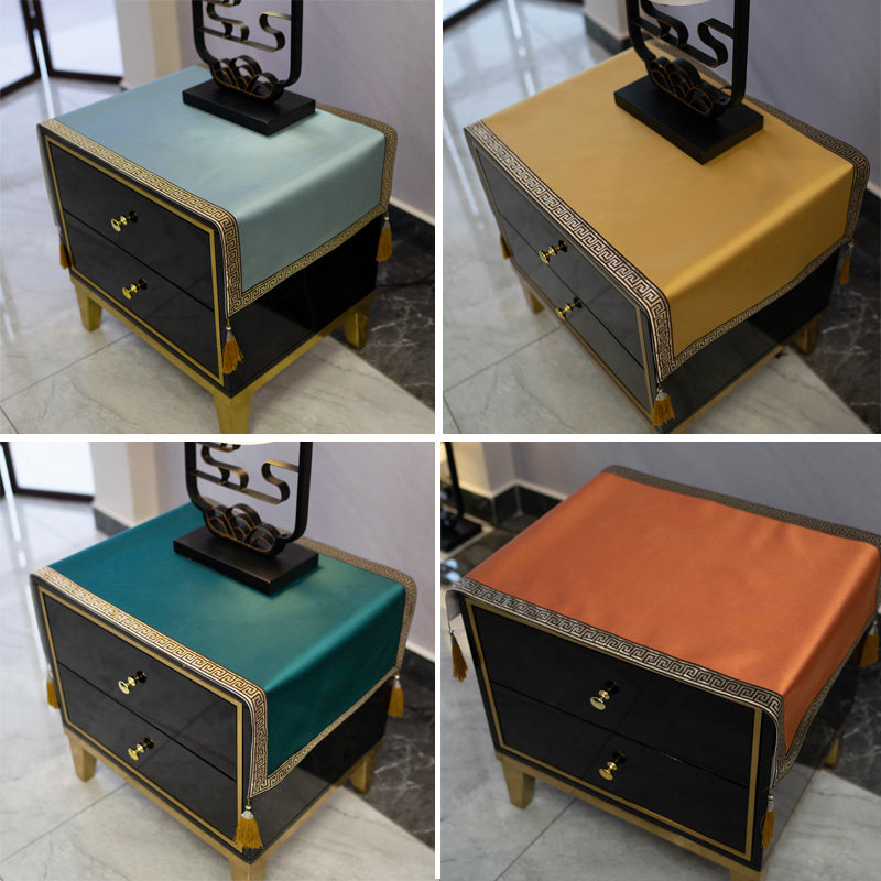 All-match high-end bedside table cover cloth as a gift in the live broadcast room, multi-color optional, please note the color yourself - Taobao