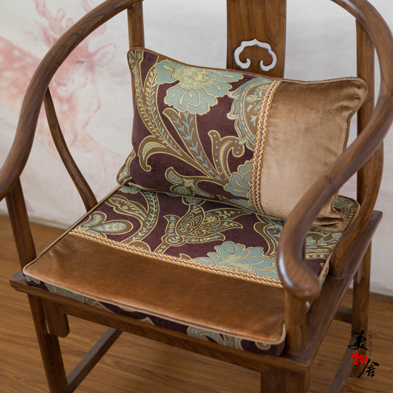 2020 Eurostyle Blue Peony Cushion Anti-Slip Blue Eu Style Cloth Art Eu Style Dining Chair Cushion Dining Table And Chairs Submat Stools