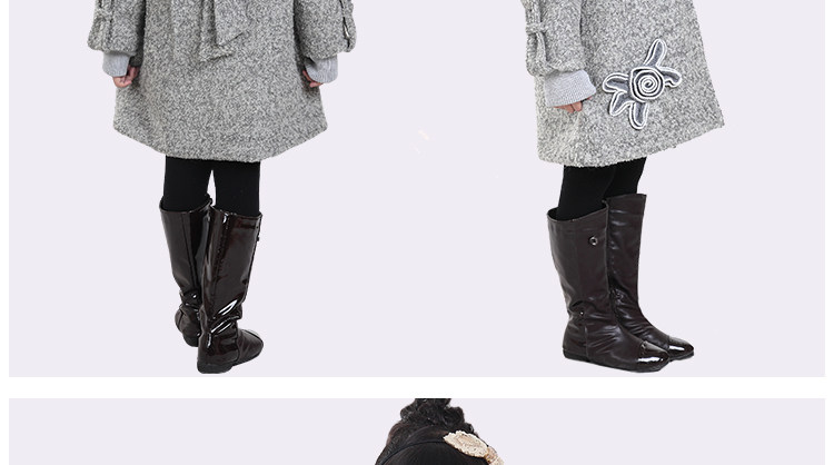 Manteau pour fille en laine - Ref 2162389 Image 89