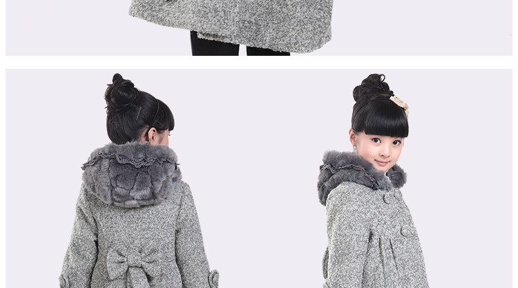 Manteau pour fille en laine - Ref 2162389 Image 88