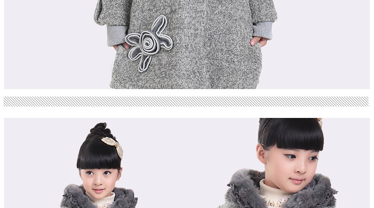 Manteau pour fille en laine - Ref 2162389 Image 91