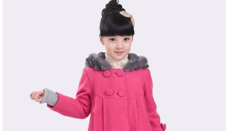 Manteau pour fille en laine - Ref 2162389 Image 66