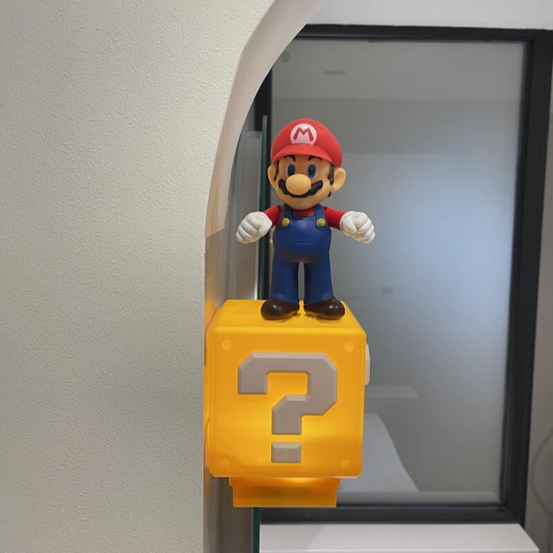 Mario Night Light Question Mark Lamp Super Mario Lamp Bedside Bedroom Sleep Light Children's Annual Meeting Gift for Friends