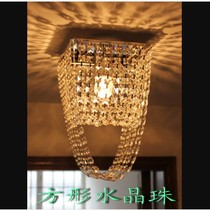 Modern European style square 19 * 19CM Xuanguan corridor light aisle K9 creative romantic crystal suction light