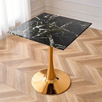 Зеленый нефритовый/квадратный стол [подставка для динамика с золотым гальваническим покрытием]