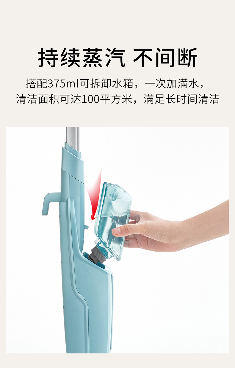 Shark鲨客 M01蒸汽拖把 高温除菌 无残留 图12