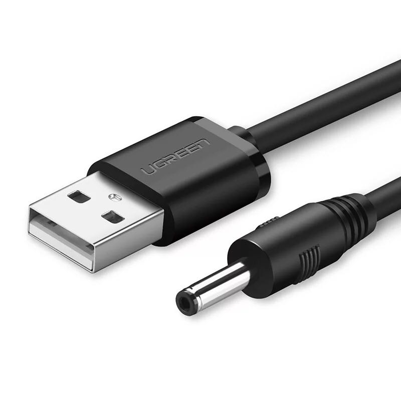 Table light charging line round round round mouth round mouth sound universal charger usb turn DC5V power data line 3 5mm