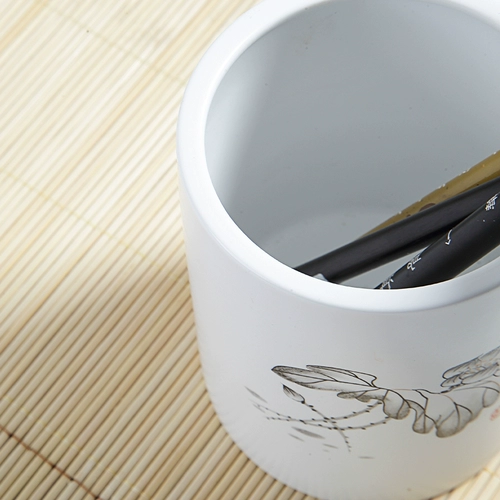 Держатель для ручек, керамическая кисть для письма, универсальная портативная вместительная и большая коробка для хранения для школьников