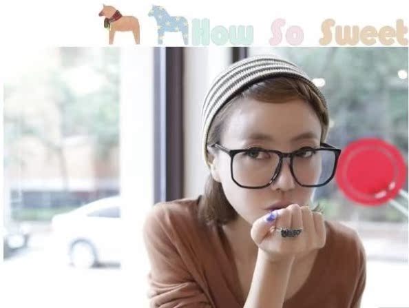 Thời trang kính phẳng cho nam và nữ retro vuông kính trang trí khung thấu kính trong suốt Hàn Quốc kính cận nam