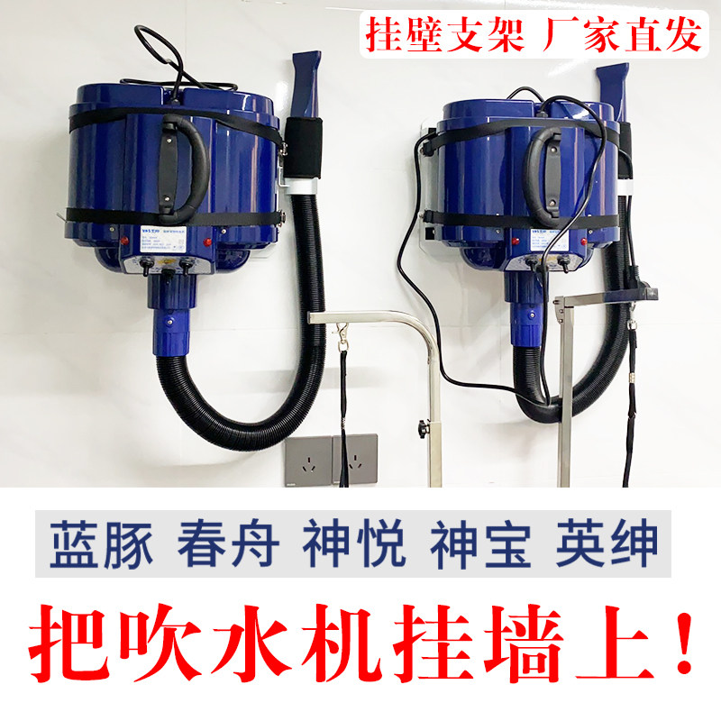 Blue dolphin hair dryer wall bracket double motor water blower wall hanging special board 1090C fixed wall hanging board