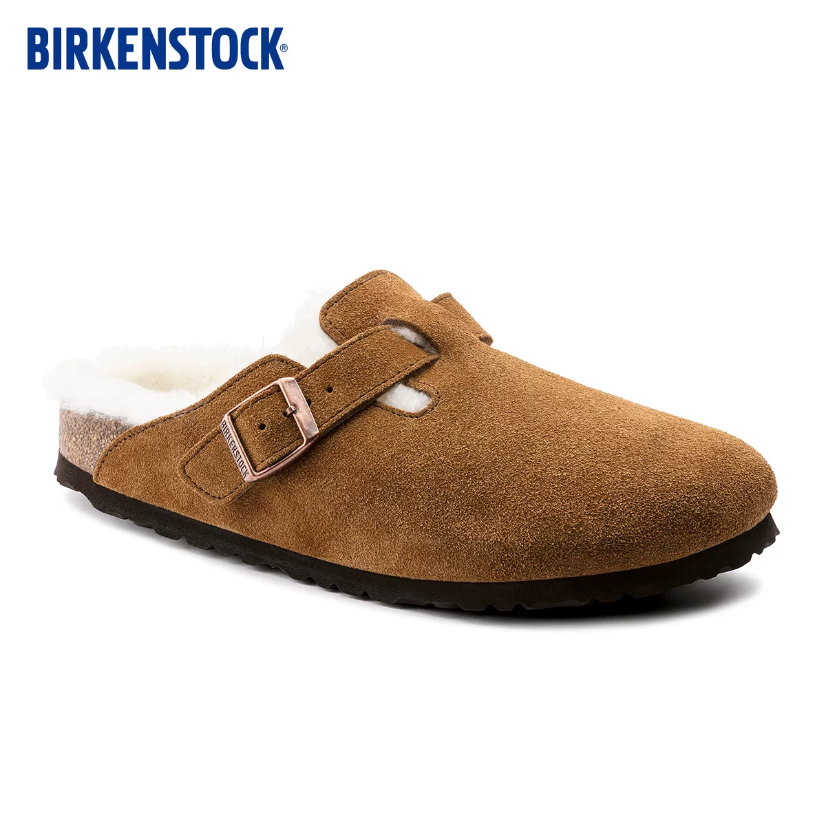 Классические тапочки Birkenstock Boston с войлочным подкладом, мужские и женские, импорт из Германии