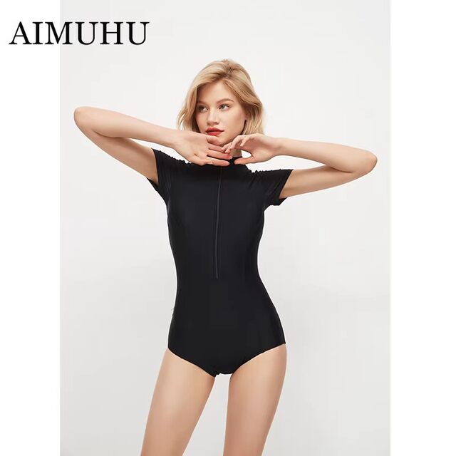German Women's Swimwear New Style High-End Fashion Vacation Cover-Up Beautiful Plus-Size One-Piece Hot Spring Swimsuit for Adults