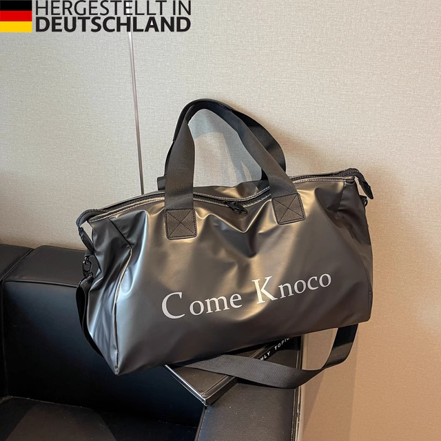 German Diverse Trolley Travel Bag, Large Capacity, Waterproof Oxford Cloth, Lightweight Satchel Cross-Body Fitness Bag for Business Trips